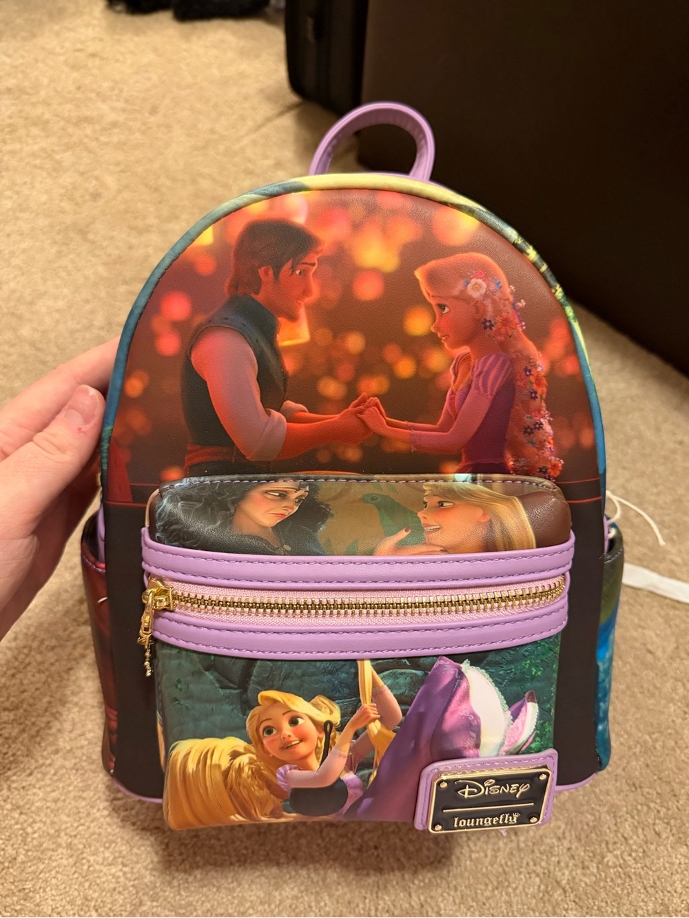 New Loungefly Tangled Scenes Mini Backpack